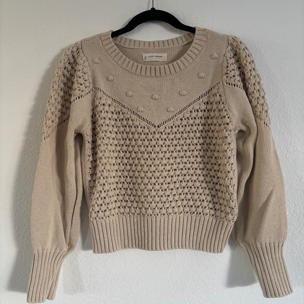 ⭐️Lucky Brand prairie sweater